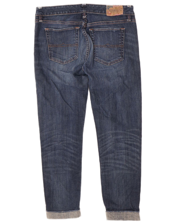 Ralph Lauren Damen Crop Skinny Jeans W29 L26 Blaue Baumwolle