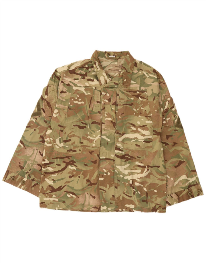 Vintage Herren Militärjacke UK 40 Large Khaki Camouflage Polyester