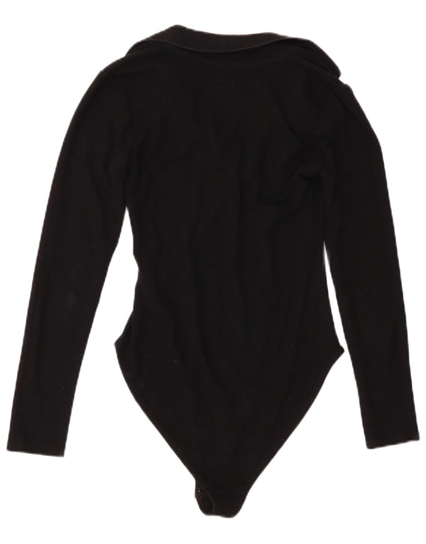 Zara Damen-Body mit Rollkragen, UK 12, Mittelschwarz, Polyester