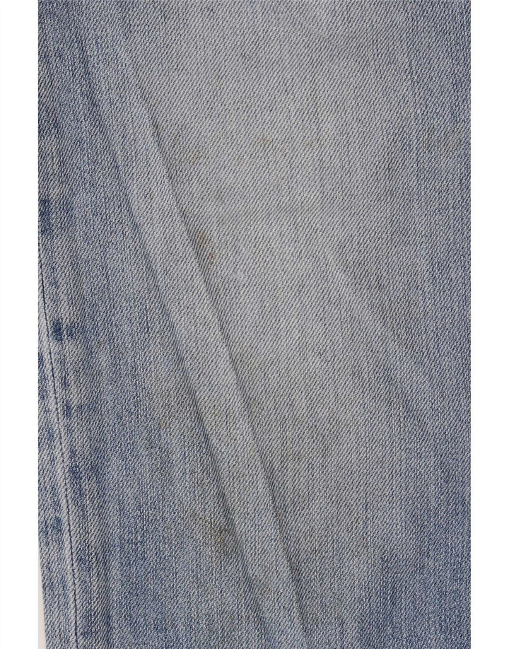 Trussardi Damen Straight Jeans W32 L34 Blaue Baumwolle
