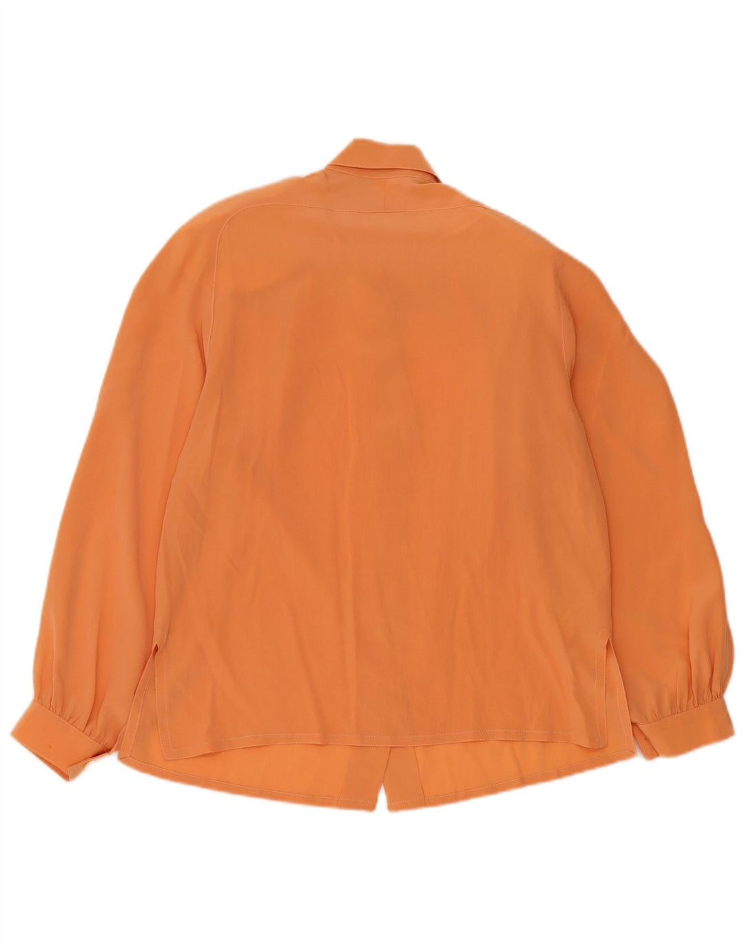 Vintage Damen Hemdbluse UK 12 Medium Orange