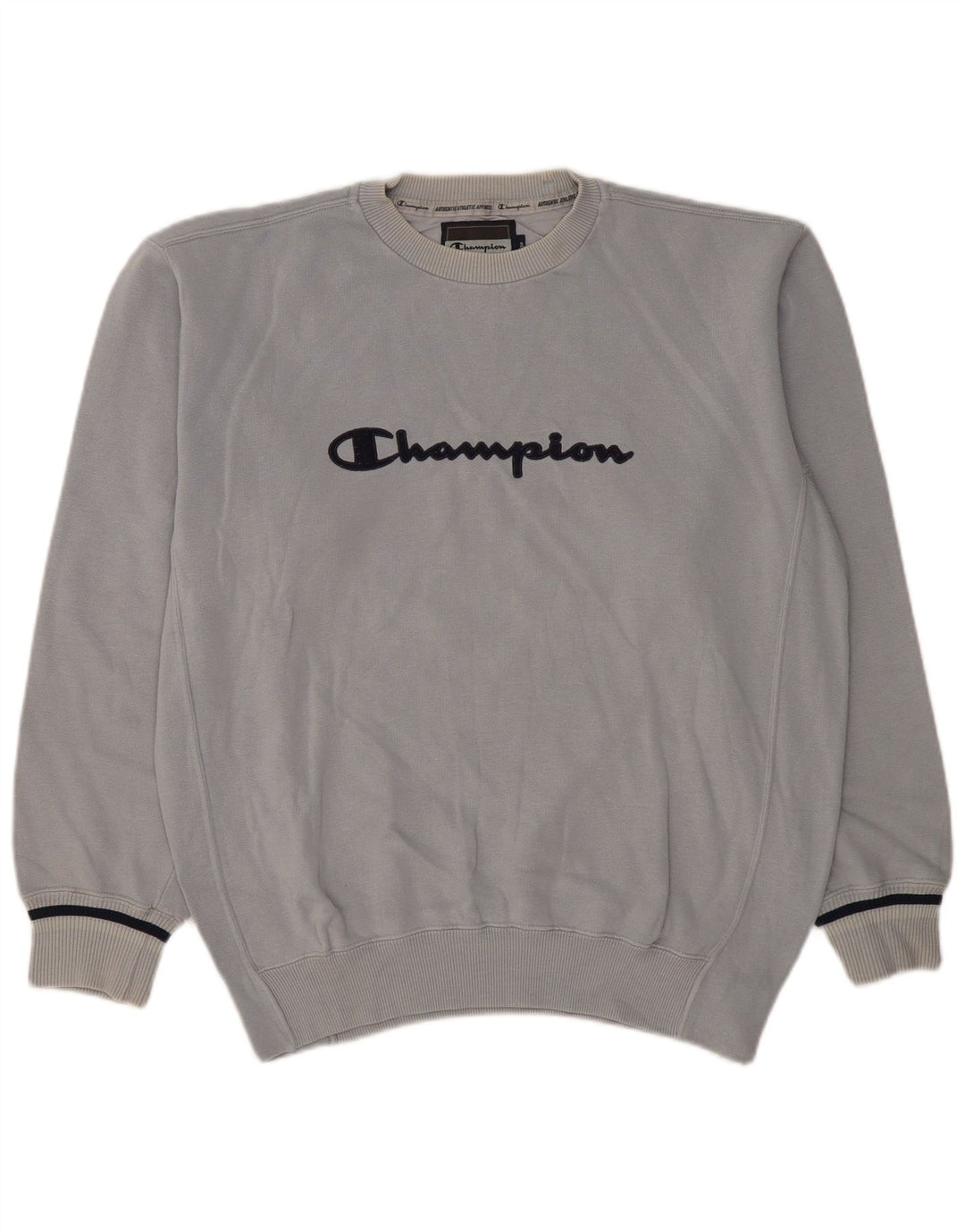 Champion Herren-Sweatshirt mit Grafik, groß, blau, Baumwolle, klassisch