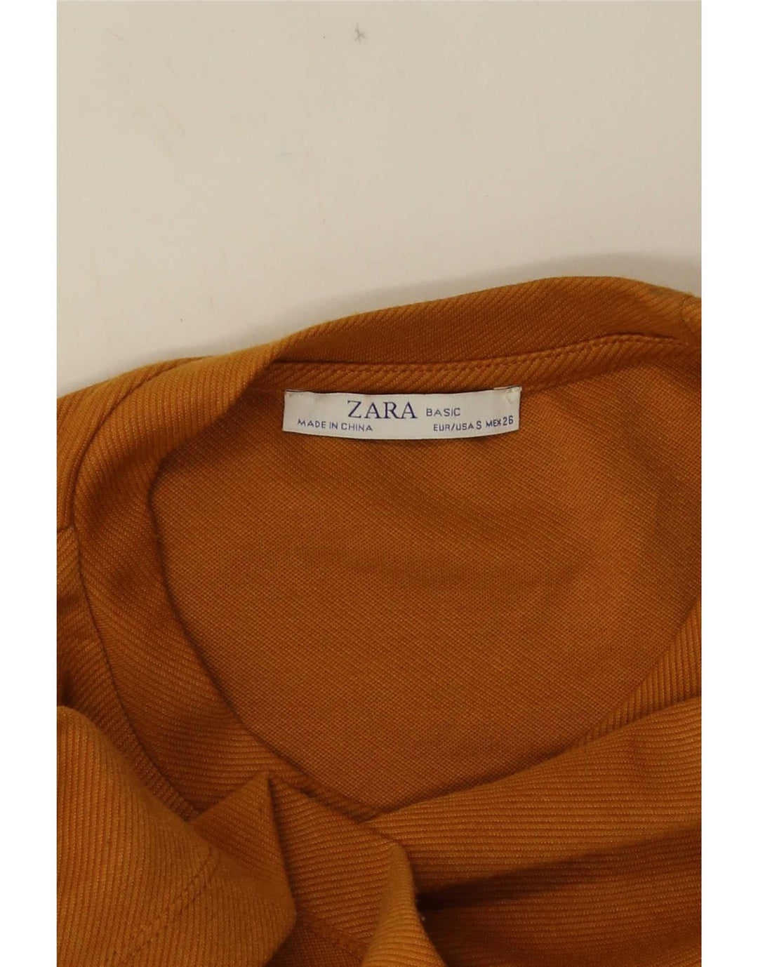 Zara Damen Top Langarm UK 10 Small Orange