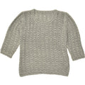 VINTAGE Womens 3/4 Sleeve Crew Neck Jumper Sweater UK 14 Large Grey | Vintage Vintage | Thrift | Second-Hand Vintage | Used Clothing | Messina Hembry 