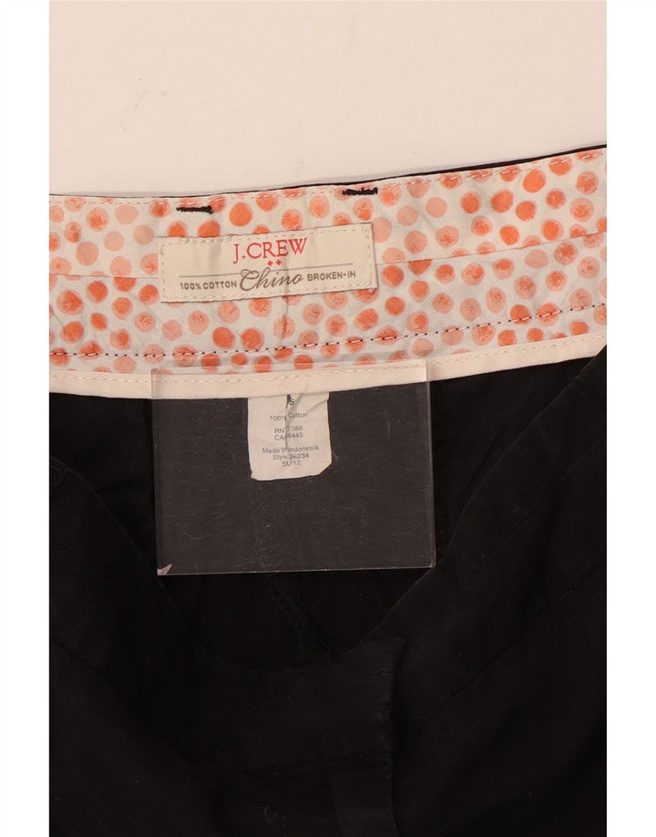J. Crew Damen Broken In Chino Shorts US 6 Medium W32 Schwarze Baumwolle