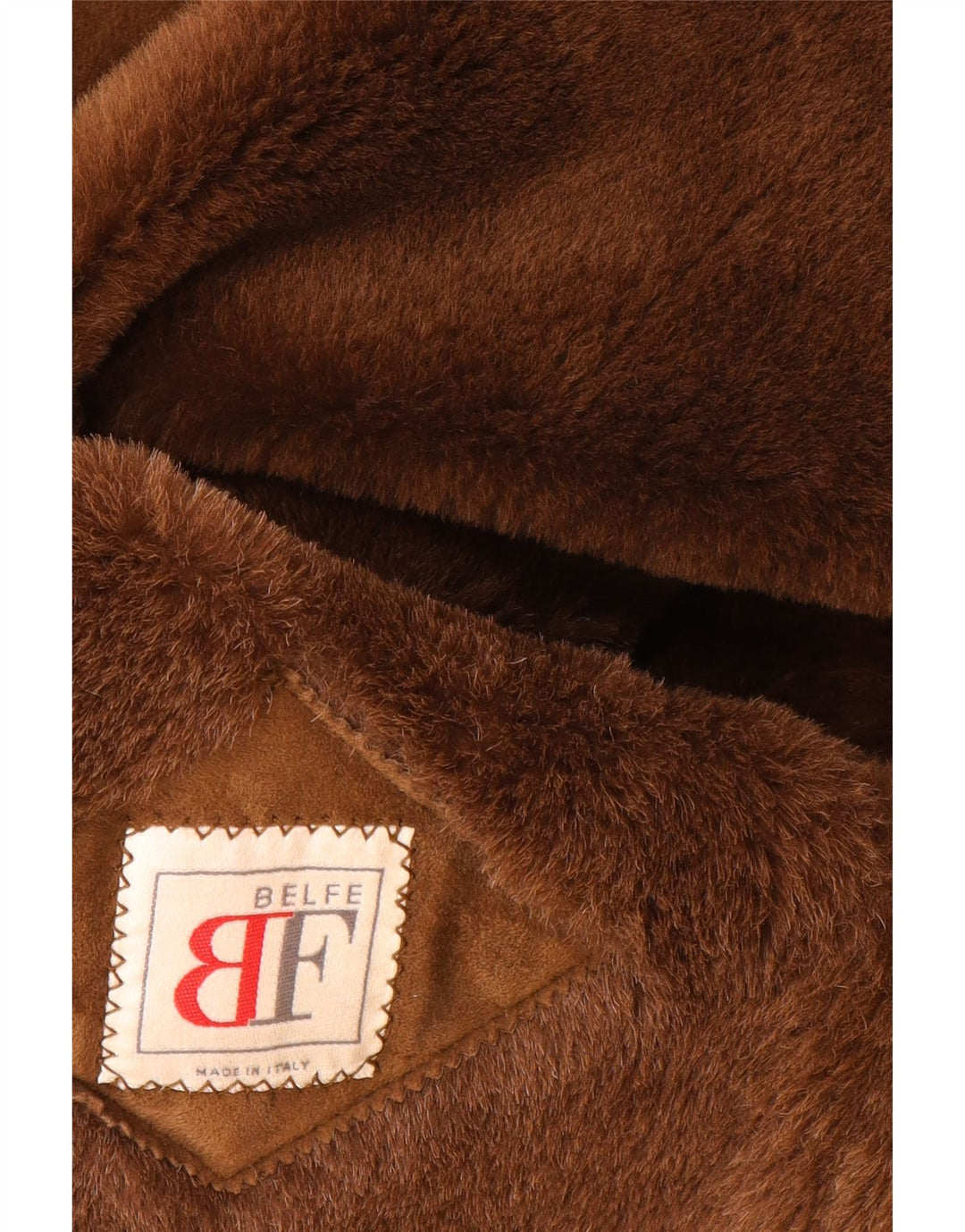 Belfe Damen Lammfellmantel UK 14 Mittelbraunes Leder