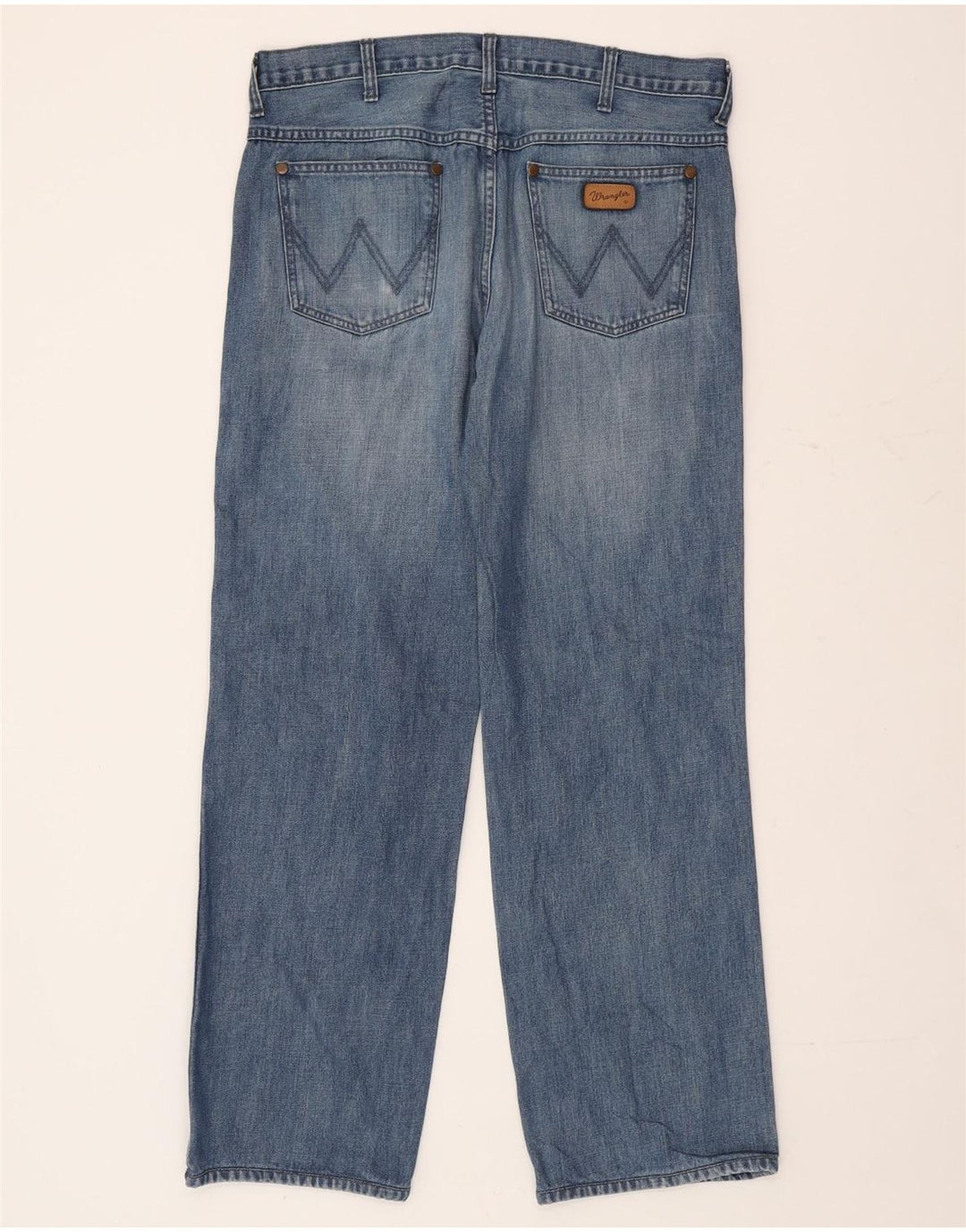 WRANGLER Herren Texas Straight Jeans W34 L31 Blaue Baumwolle