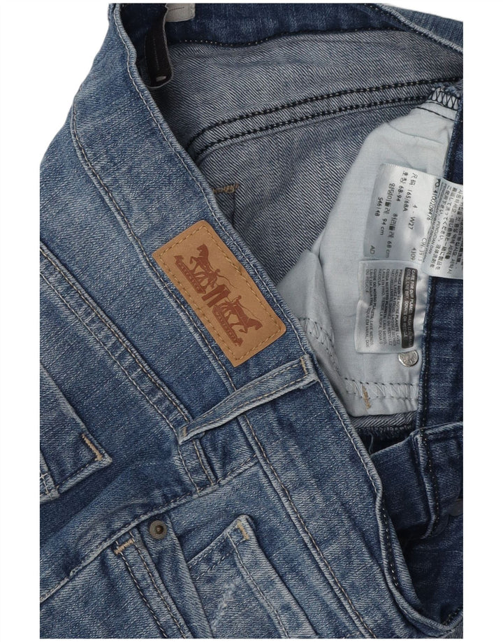 LEVI'S Damen Capri-Jeans US 4 Small W27 L18 Blaue Baumwolle