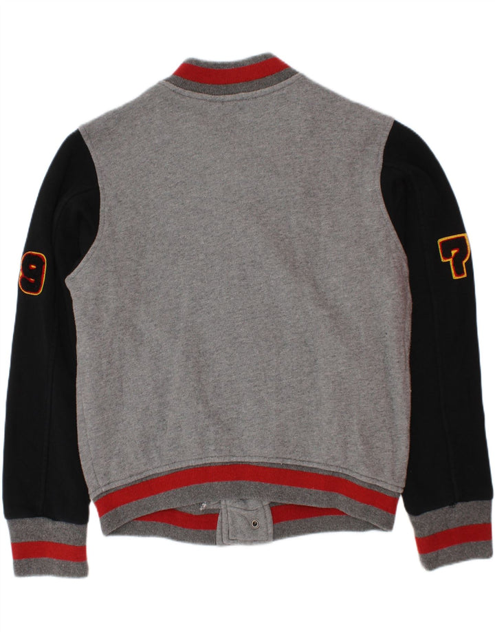 Diesel Boys Graphic Varsity Jacket 7–8 Jahre Grauer Farbblock