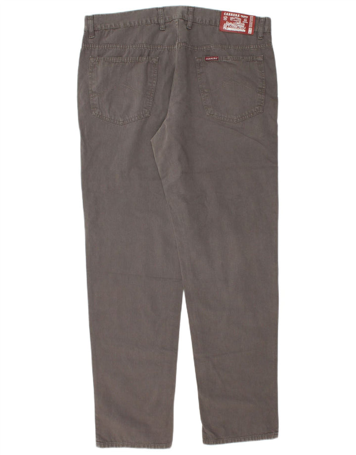 Carrera Herren-Freizeithose mit normaler Passform, W40, L33, graue Baumwolle