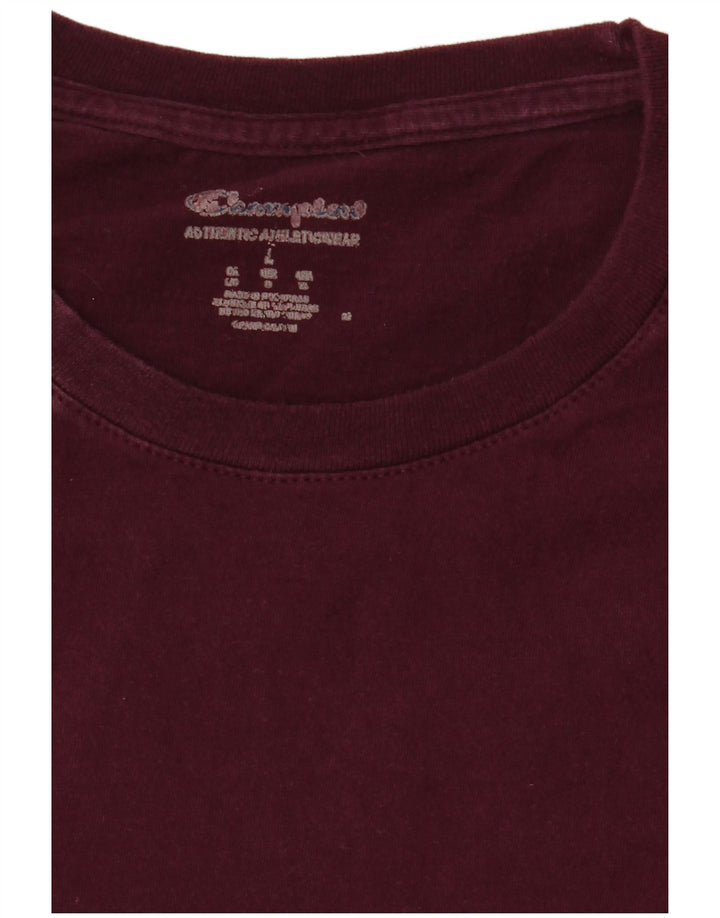 Champion Herren T-Shirt Top Large Burgund