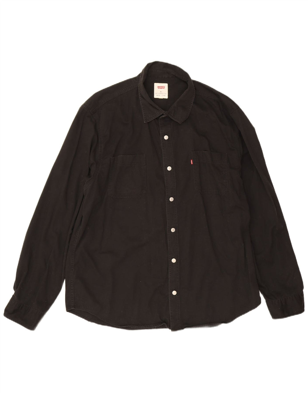 Levi's Herrenhemd 2XL aus schwarzer Baumwolle