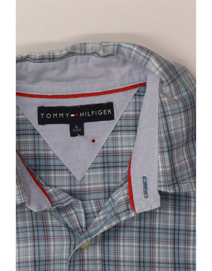 Tommy Hilfiger Herrenhemd, klein, blau kariert