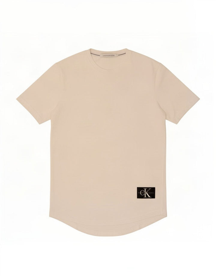 Calvin Klein Jeans Herren T-Shirt Top Mittelweiß