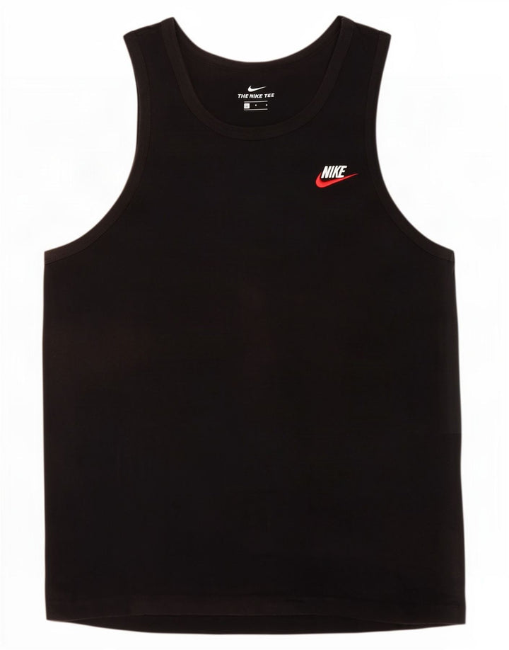Nike Herren-Trägershirt, groß, aus schwarzer Baumwolle