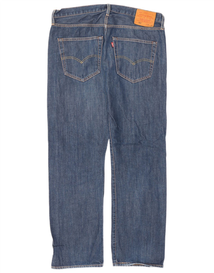 Levi's Herren 501 Straight Jeans W36 L30 Blaue Baumwolle