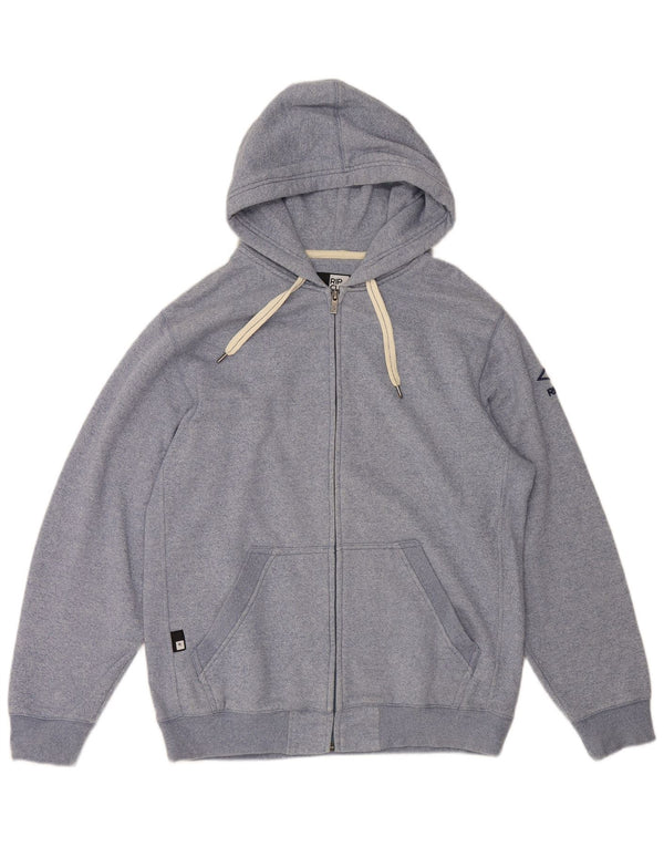 Rip Curl Herren-Kapuzenpullover mit Reißverschluss, groß, aus blauer Baumwolle