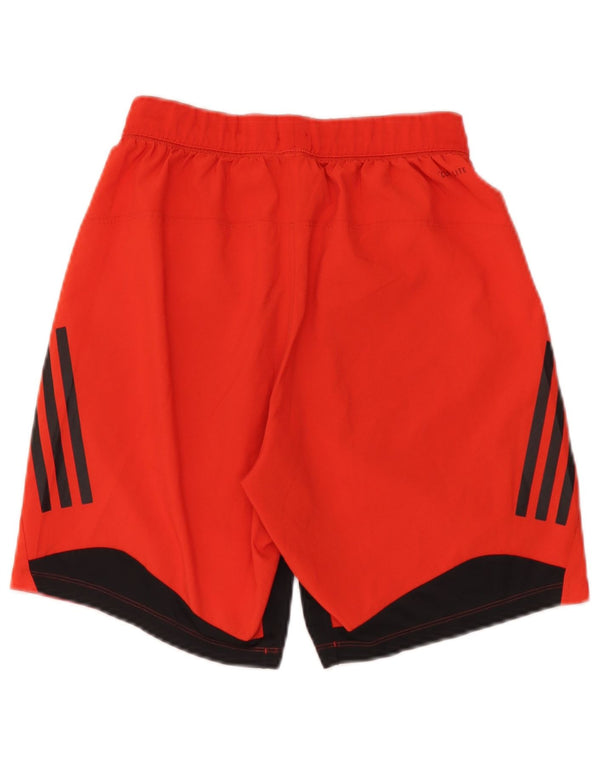 Adidas Herren Climalite Sport Shorts Small Rot Colourblock Polyester
