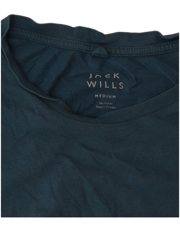 Jack Wills Herren T-Shirt-Oberteil Mittelblau