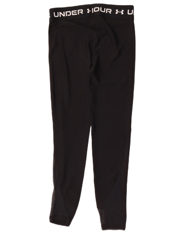 Under Armour Mädchen-Leggings mit Grafik, 12–13 Jahre, schwarzes Polyamid
