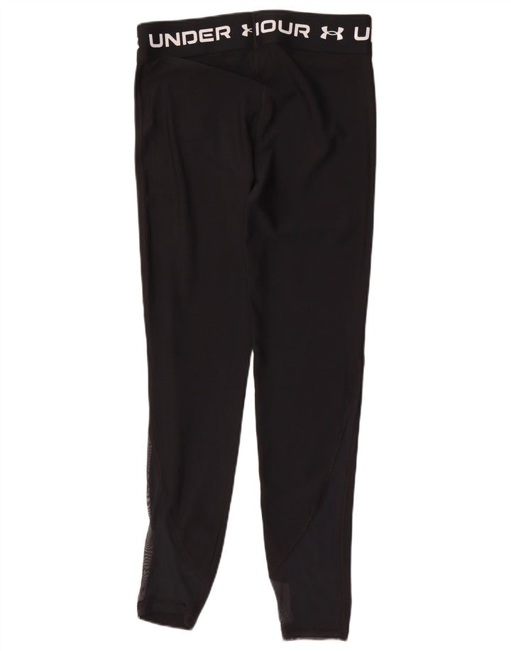Under Armour Mädchen-Leggings mit Grafik, 12–13 Jahre, schwarzes Polyamid