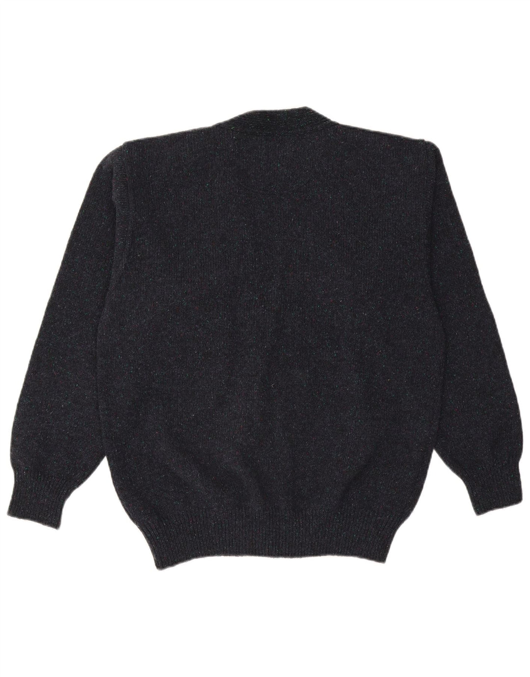 Vintage Herren Cardigan Pullover IT 50 Medium Marineblaue Wolle