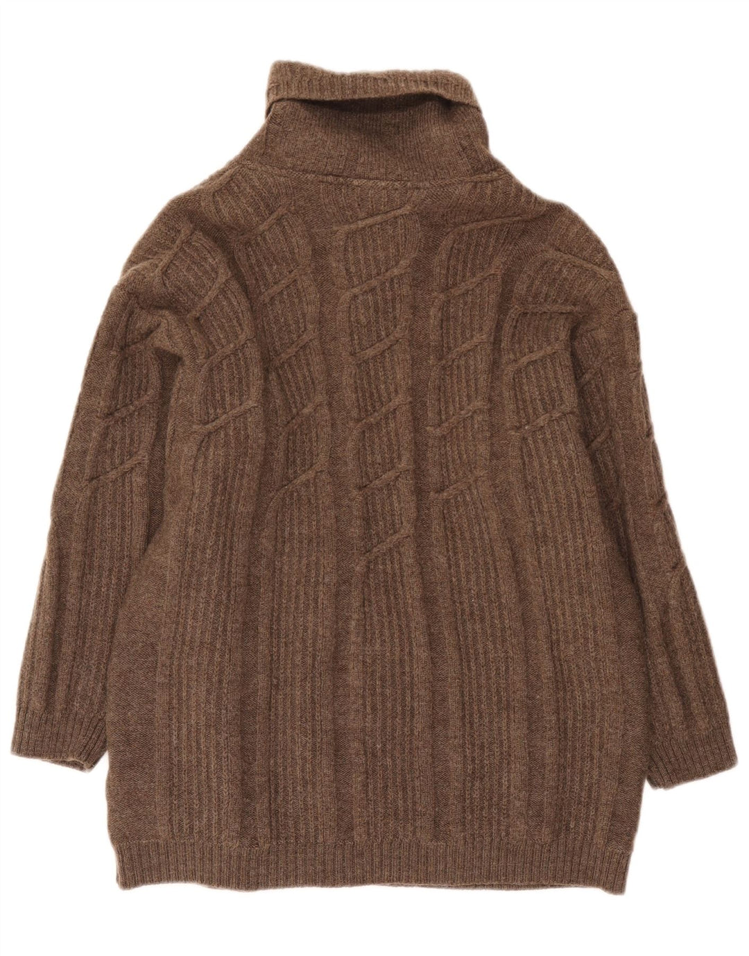 Geiger Damen Strickjacke Pullover EU 42 Große braune Wolle