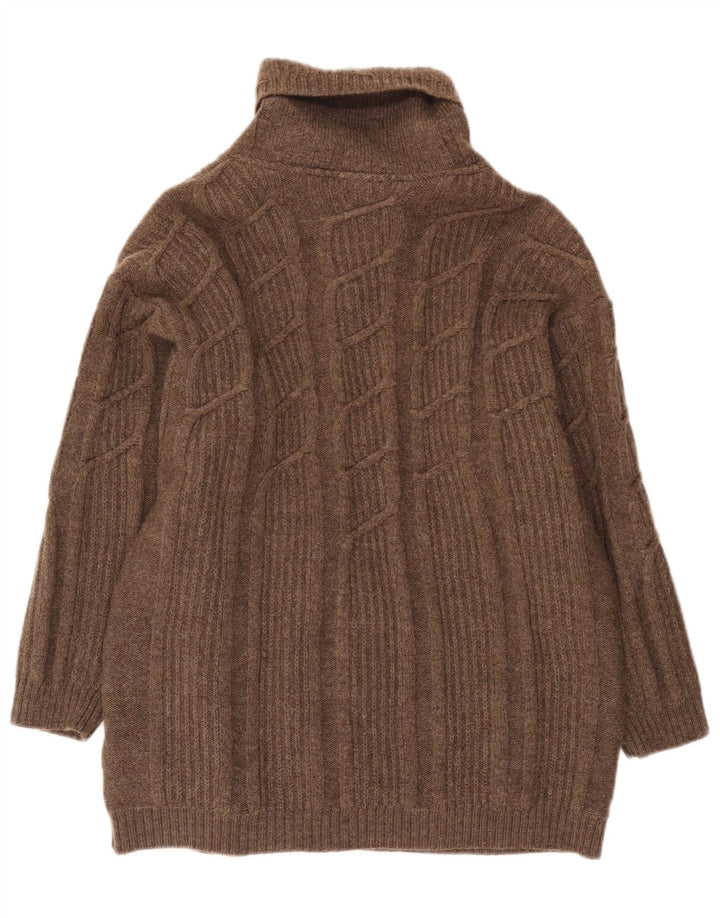 Geiger Damen Strickjacke Pullover EU 42 Große braune Wolle