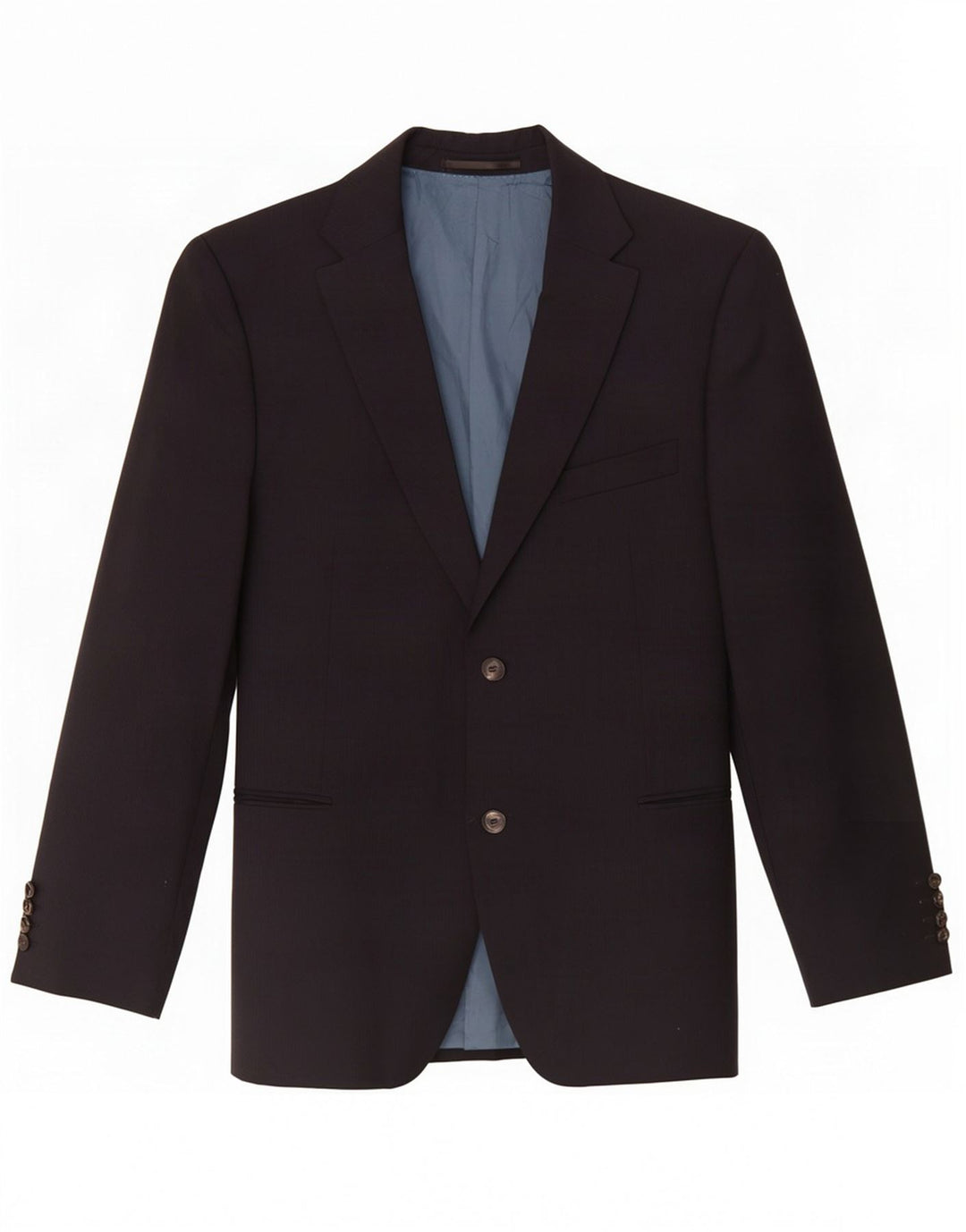 Hugo Boss Herren 2-Knopf-Blazerjacke UK 42 XL Marineblaue Nadelstreifenwolle