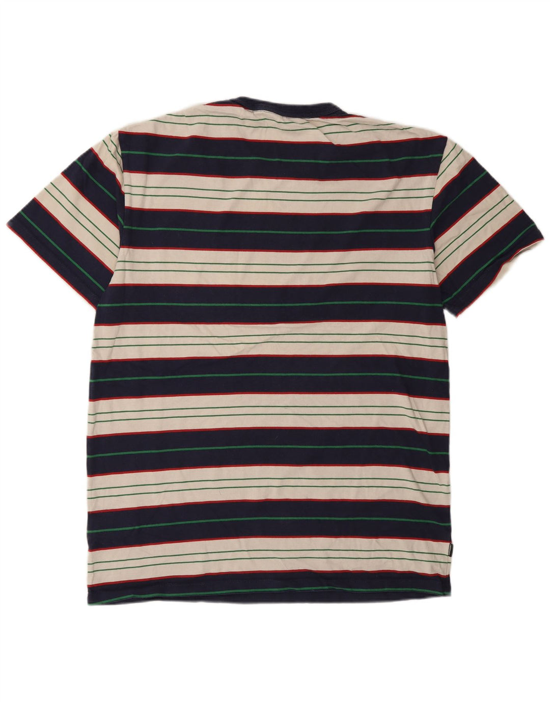 Superdry Herren-T-Shirt-Oberteil, groß, mehrfarbig, gestreift, Baumwolle