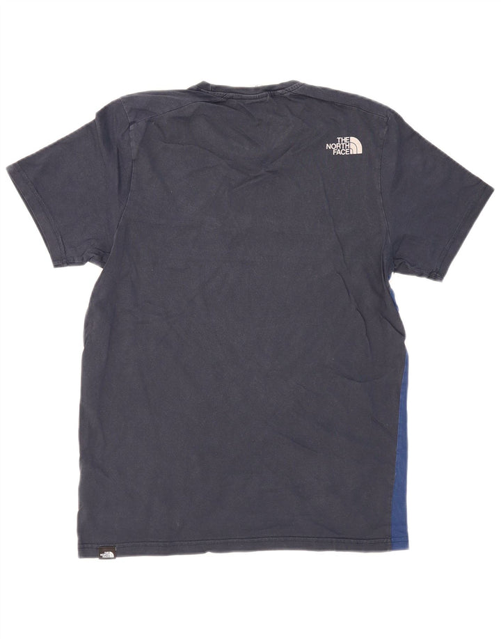 THE NORTH FACE Herren-T-Shirt mit Grafik, Größe S, Blau, Colourblock-Baumwolle