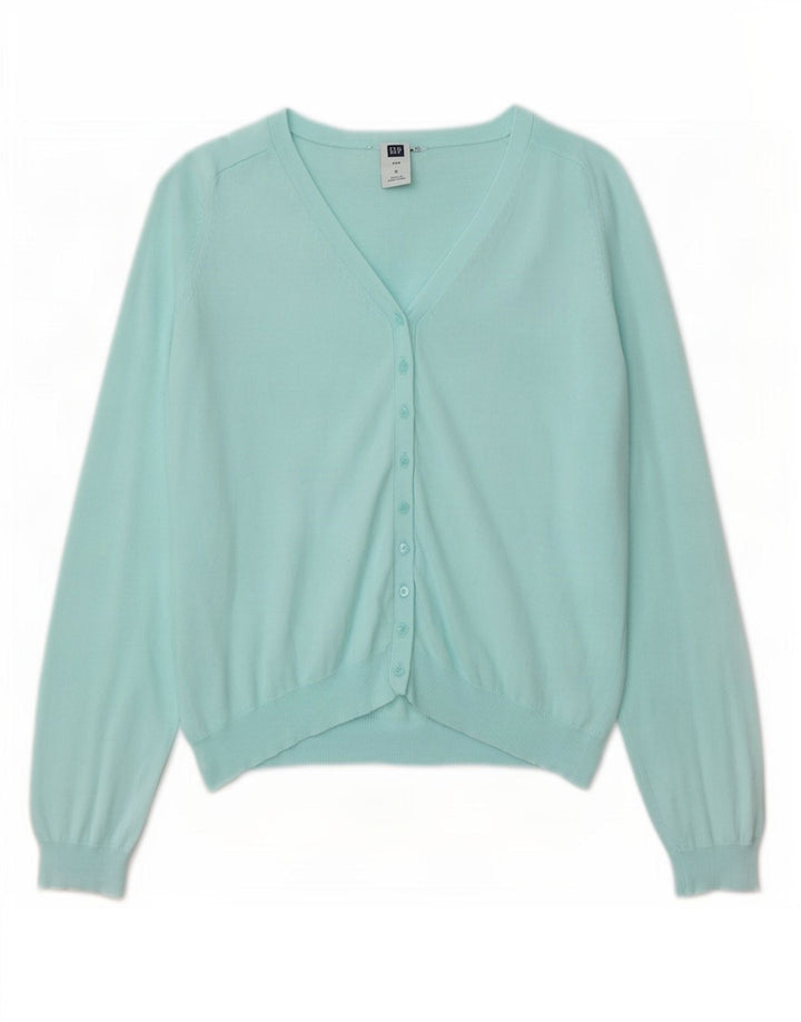 Gap Damen-Cardigan-Pullover UK 10 Small Türkis Baumwolle
