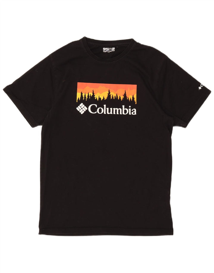 Columbia Herren-T-Shirt mit Grafik, mittelschwarz, Baumwolle