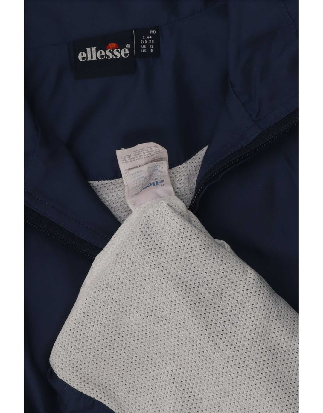 Ellesse Damen-Overall-Trainingsanzug-Oberteiljacke, UK 12, mittleres Marineblau