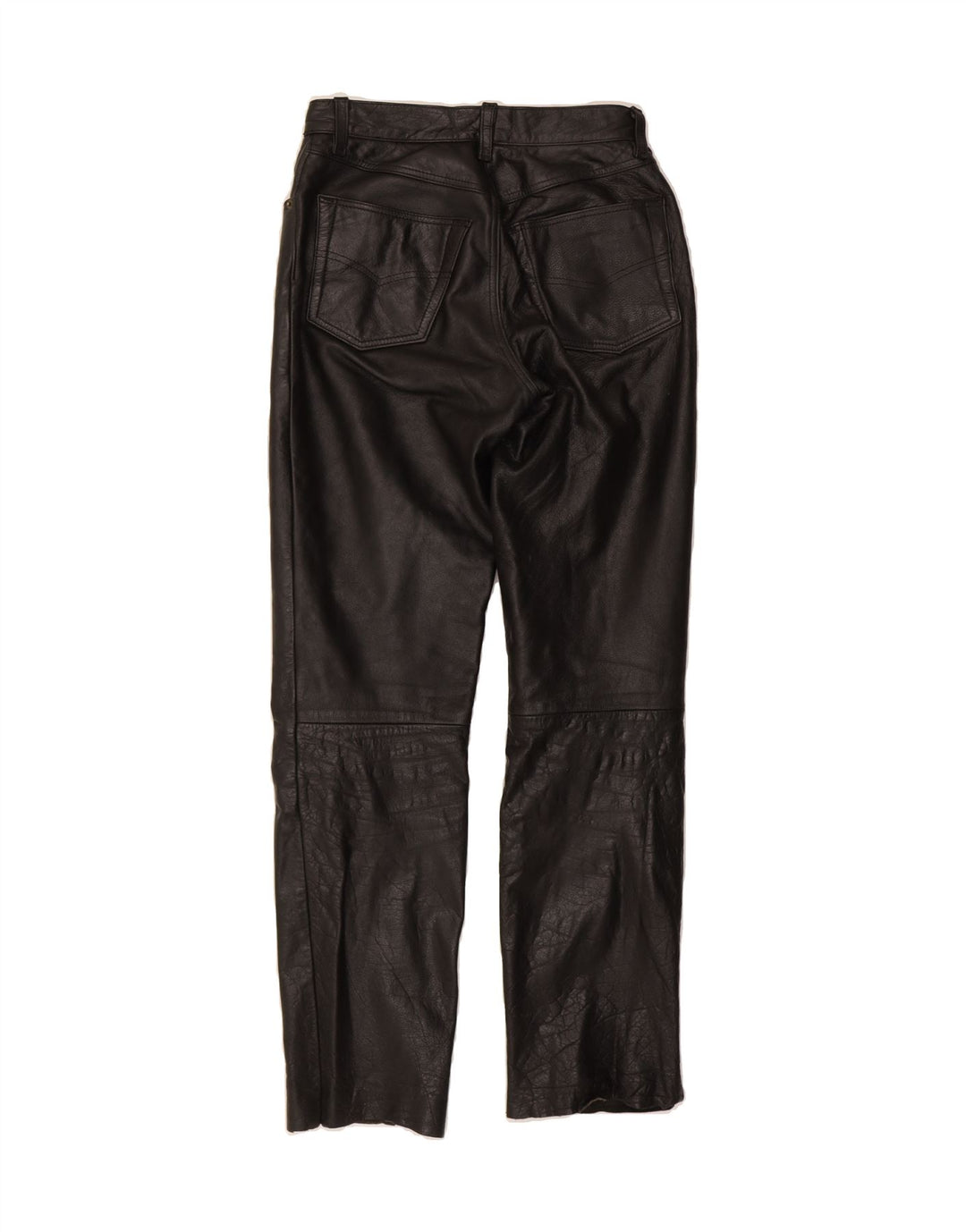 N.L.C Womens Straight Leather Trousers W29 L31 Black Leather Vintage N.L.C and Second-Hand N.L.C from Messina Hembry 