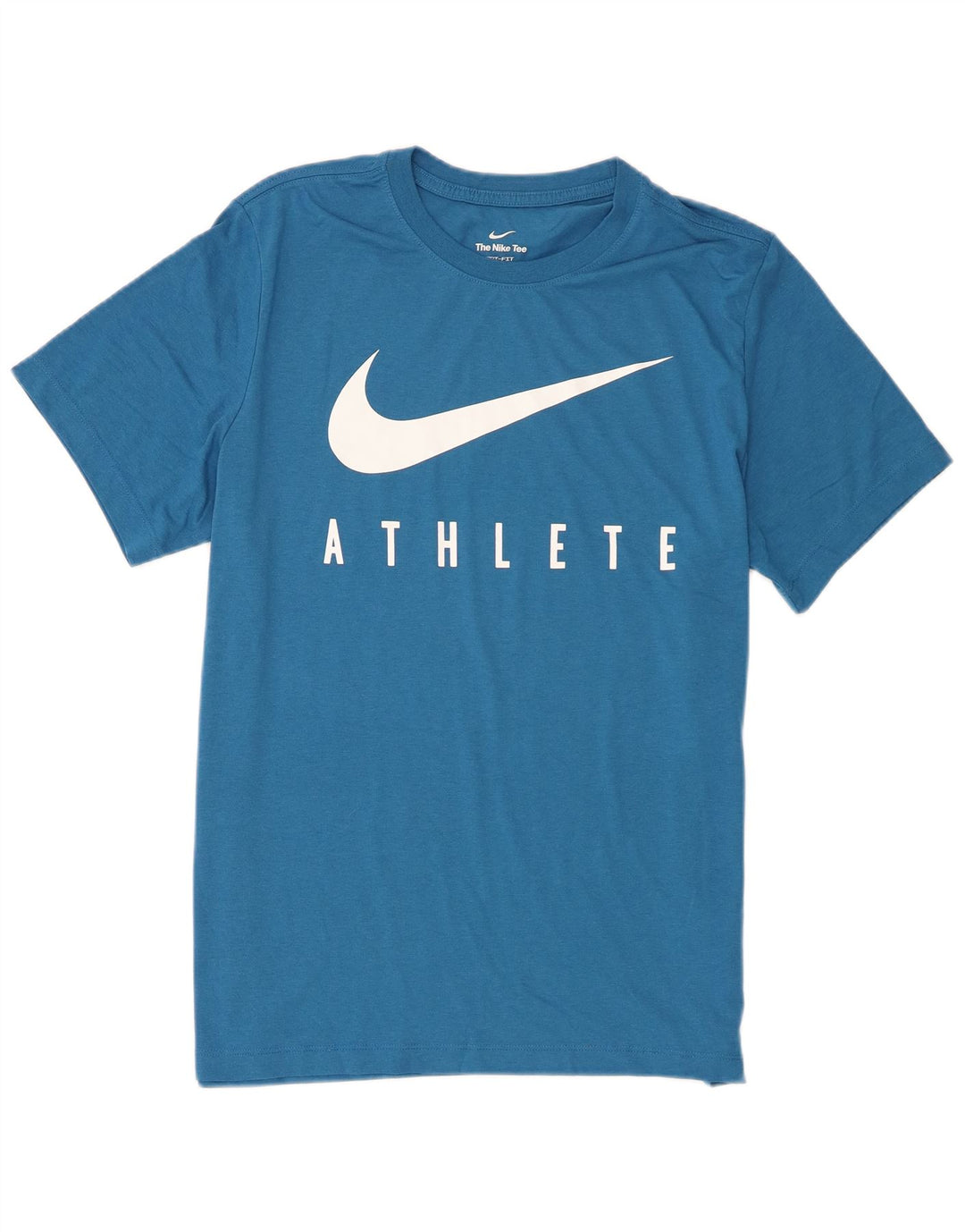 Nike Herren Dri Fit Grafik-T-Shirt-Oberteil, großes, blaues Polyester