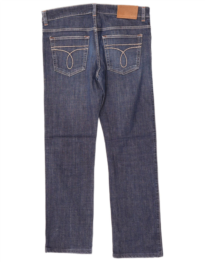 Calvin Klein Herren Straight Jeans W34 L30 Blau