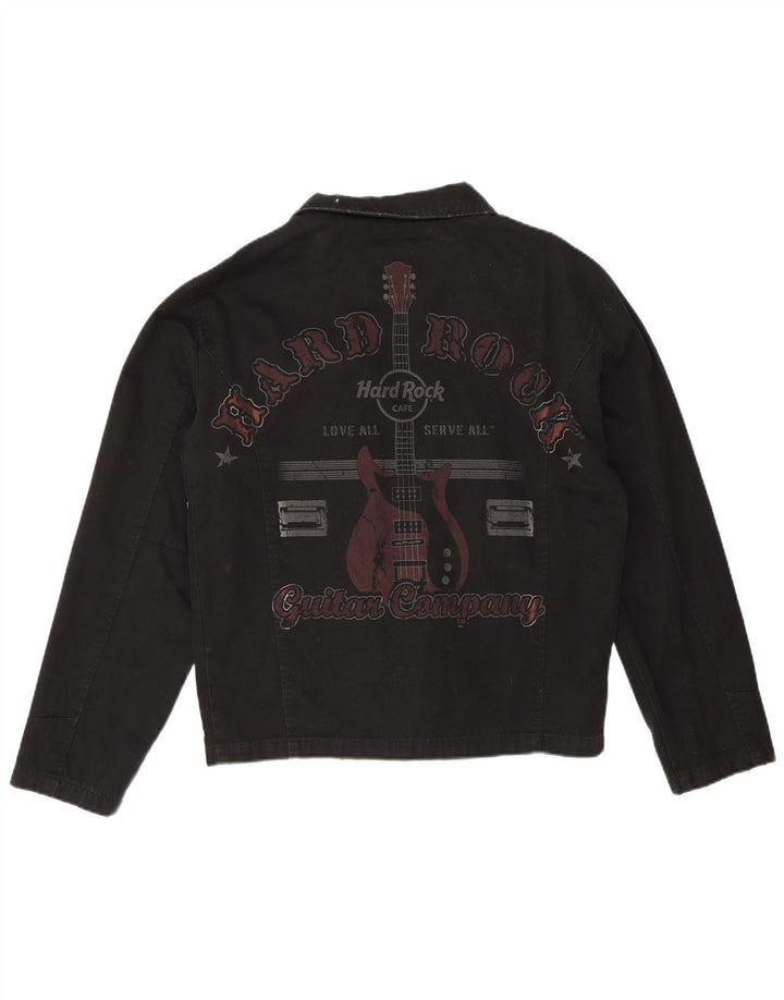 Hard Rock Cafe Herren New York Graphic Bomberjacke UK 38 Medium Schwarz