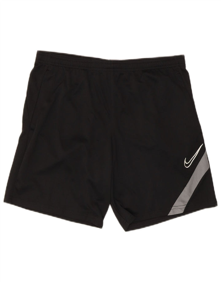 Nike Herren Dri Fit Sportshorts Mittelschwarzes Colourblock-Polyester