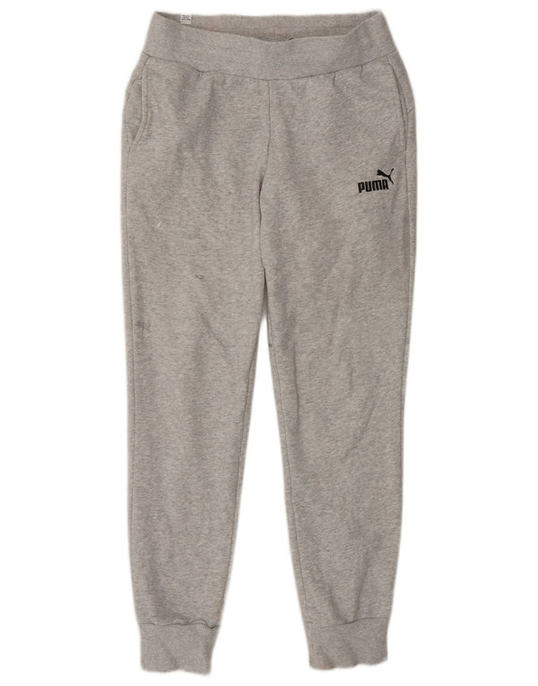 Puma Damen Trainingshose Jogger UK 10 Small Grau Baumwolle