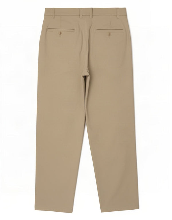 Vintage Herren gerade Chinohose W38 L30 Beige Baumwolle