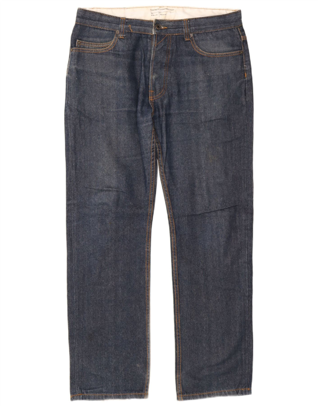 French Connection Herren-Jeans, normal, gerade, W34, L32, marineblau, Baumwolle