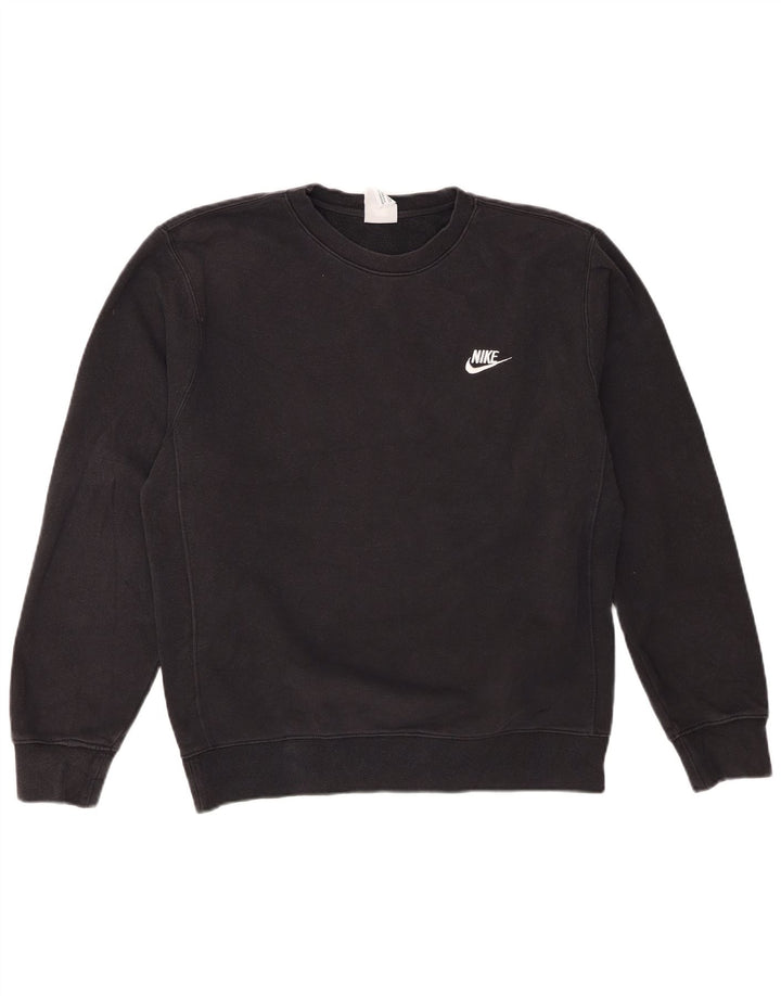 Nike Herren Sweatshirt Pullover Small Schwarz Baumwolle