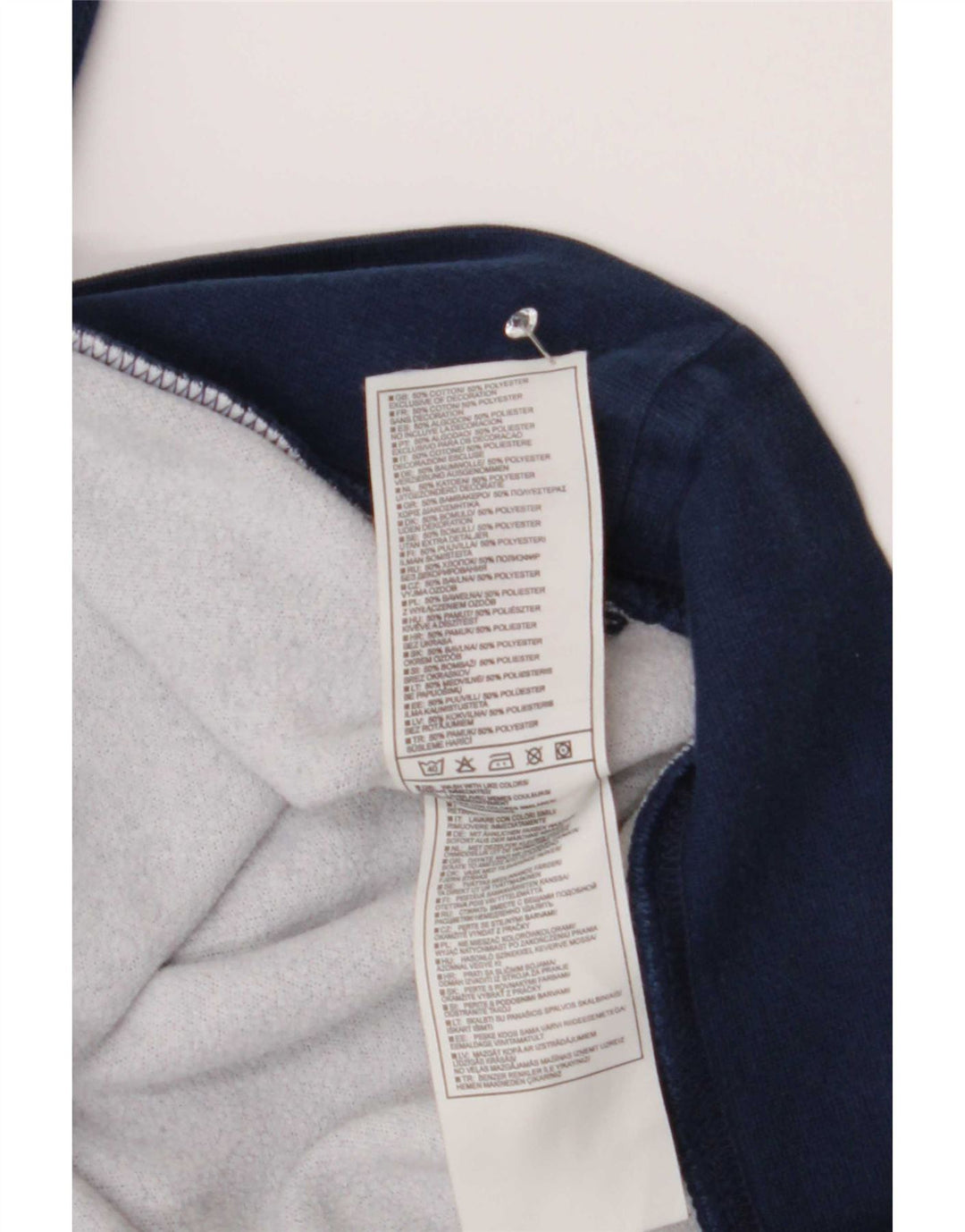 Nike Herren-Sweatshirt mit Grafik, UK 39/41, mittelmarineblaue Baumwolle