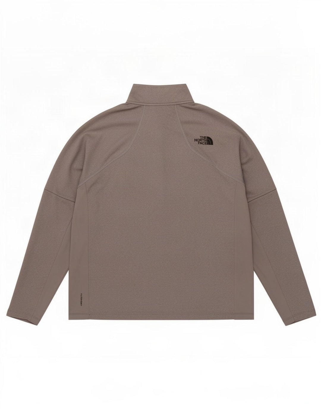 The North Face Herren-Trainingsanzug-Oberteil mit Reißverschluss am Hals, großes, graues Polyester