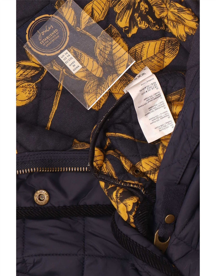 Joules Damen Steppjacke UK 18 XL Marineblau Polyamid