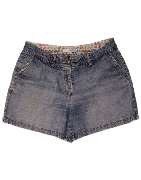 Boden Damen Jeansshorts UK 14 Large W34 Blaue Baumwolle