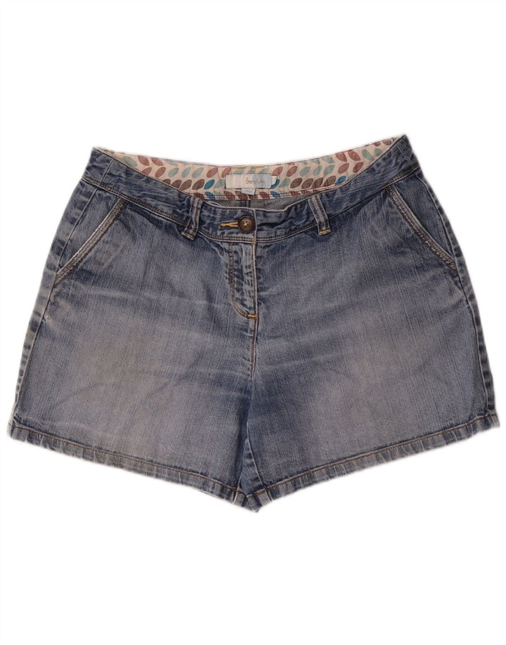 Boden Damen Jeansshorts UK 14 Large W34 Blaue Baumwolle