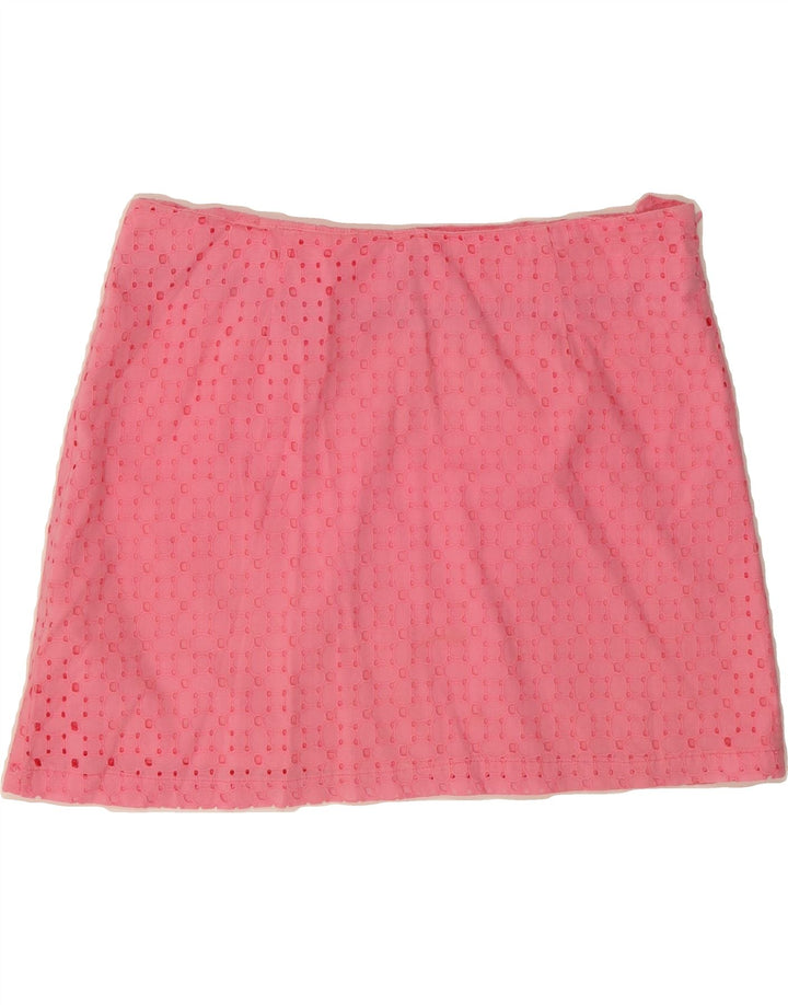 JOULES Womens Mini Skirt UK 12 Medium W34 Pink Vintage Joules and Second-Hand Joules from Messina Hembry 