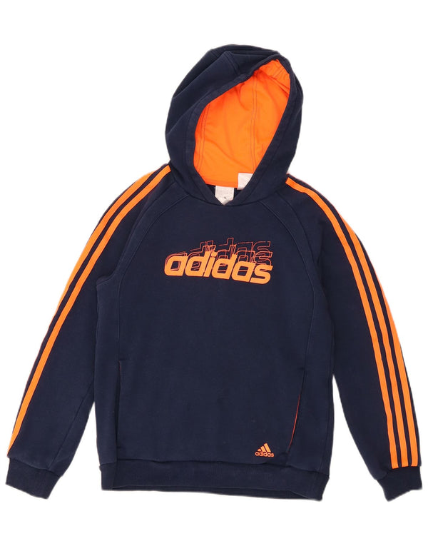 Adidas Jungen Graphic Hoodie Pullover 11–12 Jahre groß Marineblau gestreift